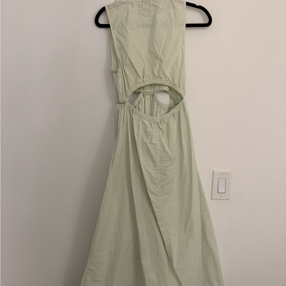 Zara Green Halter Sundress for Wedding Guest